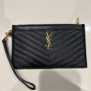 Yves Saint Laurent Black Clutch Bag